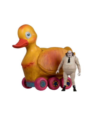 Batman : le Défi Dc Multiverse Véhicule et Figurine The Duck & Penguin 24 Cm