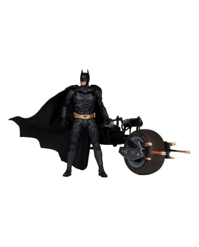 The Dark Knight Dc Multiverse Figurine avec Véhicule Batman & The Batpod 18 Cm