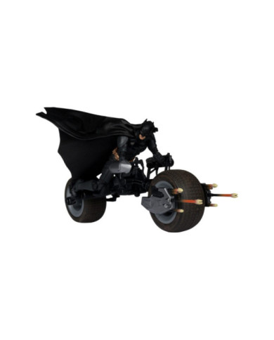 The Dark Knight Dc Multiverse Figurine avec Véhicule Batman & The Batpod 18 Cm