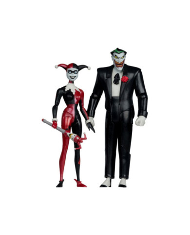 Batman: The Animated Series Dc Direct Figurines Harley Quinn & The Joker (Mad Love) (Gold Label) 18 Cm