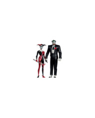 Batman: The Animated Series Dc Direct Figurines Harley Quinn & The Joker (Mad Love) (Gold Label) 18 Cm