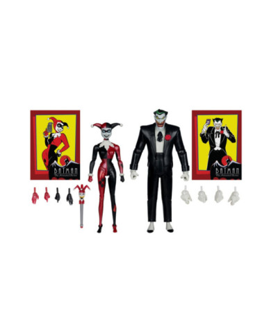 Batman: The Animated Series Dc Direct Figurines Harley Quinn & The Joker (Mad Love) (Gold Label) 18 Cm