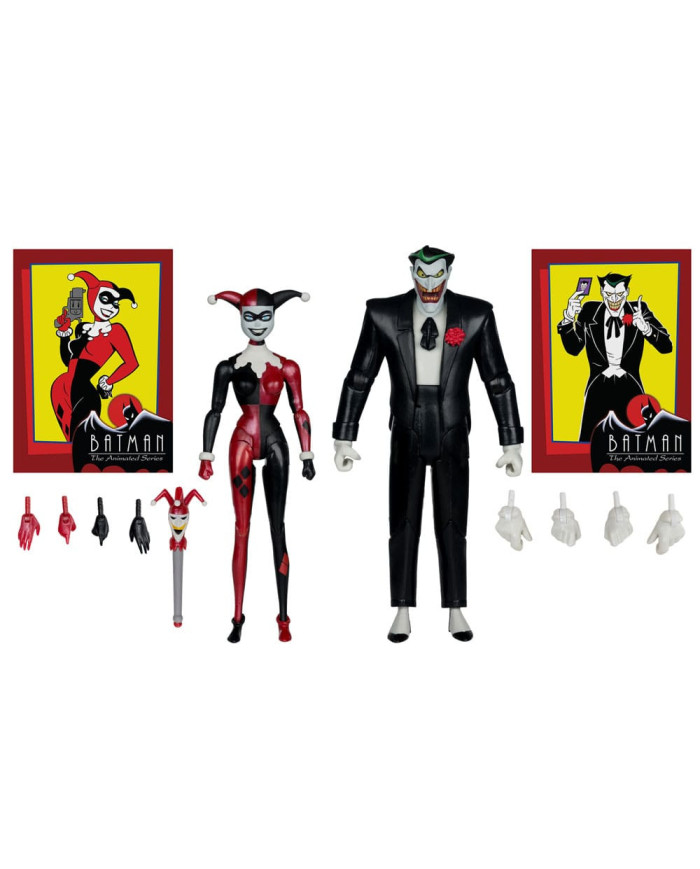 Batman: The Animated Series Dc Direct Figurines Harley Quinn & The Joker (Mad Love) (Gold Label) 18 Cm