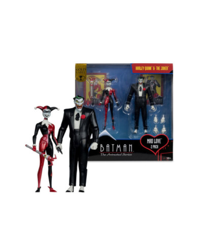 Batman: The Animated Series Dc Direct Figurines Harley Quinn & The Joker (Mad Love) (Gold Label) 18 Cm