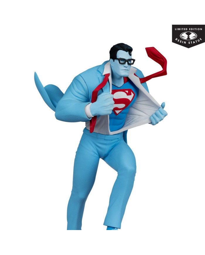 Dc Direct Statuette 1 / 10 Superman Red And Blue: Superman By Clayton Henry Limited Edition 16 Cm
