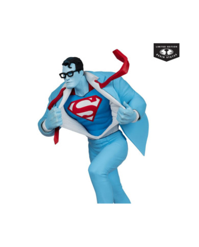 Dc Direct Statuette 1 / 10 Superman Red And Blue: Superman By Clayton Henry Limited Edition 16 Cm