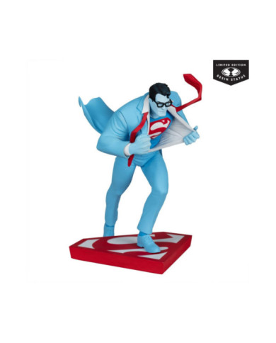 Dc Direct Statuette 1 / 10 Superman Red And Blue: Superman By Clayton Henry Limited Edition 16 Cm