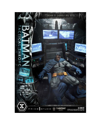 Dc Comics Statuette 1 / 3 Throne Legacy Collection Batman Tactical Throne Ultimate Bonus Version 57 Cm