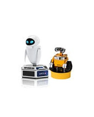 Wall  e Interactif Mini Robots Pack de 2 Figurines Wall  e & Eve *version Anglaise*