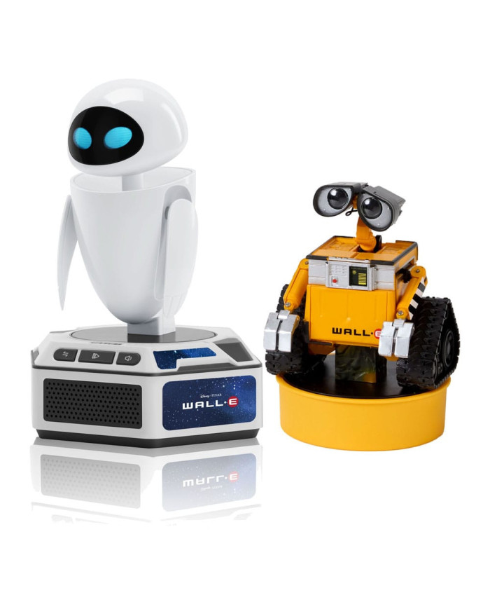 Wall  e Interactif Mini Robots Pack de 2 Figurines Wall  e & Eve *version Anglaise*