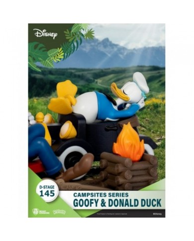 Figurine Diorama D-Stage Campsite - Dingo & Donald