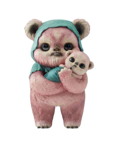 Star Wars Statuette Designer Ewok By Mab Graves Pink Variant 18 Cm