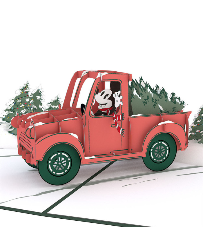 Carte popup Disney Mickey Mouse Holiday Greetings