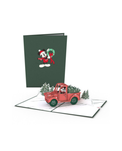 Carte popup Disney Mickey Mouse Holiday Greetings