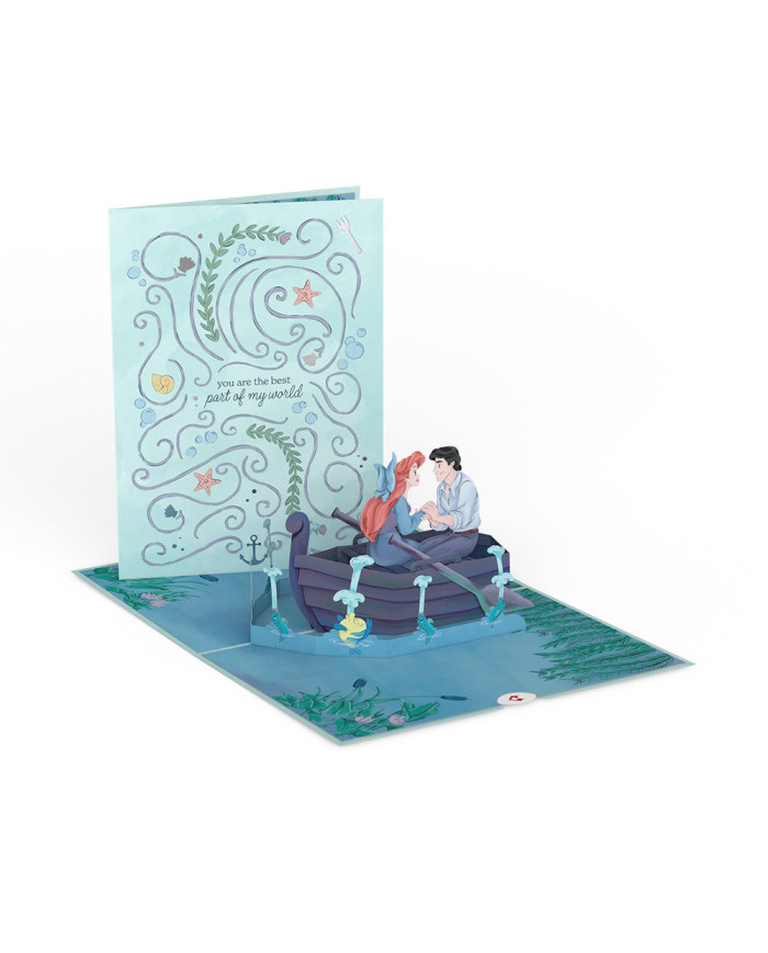 Carte popup Disney La Petite Sirène - Ariel & Prince Eric