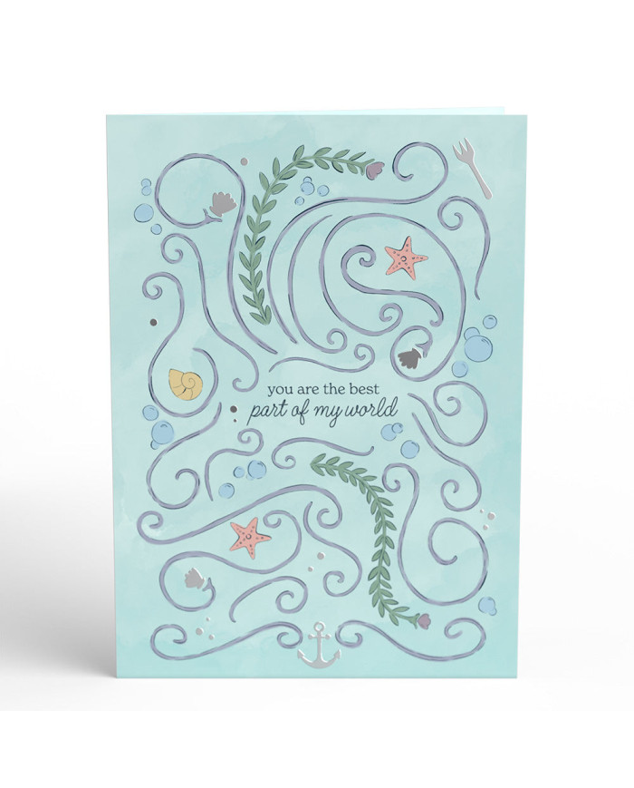 Carte popup Disney La Petite Sirène - Ariel & Prince Eric