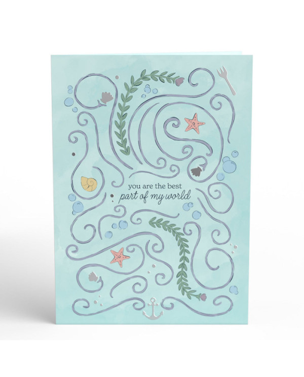 Carte popup Disney La Petite Sirène - Ariel & Prince Eric