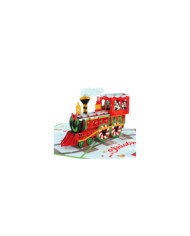 Carte popup Disney Mickey & Minnie Christmas Train