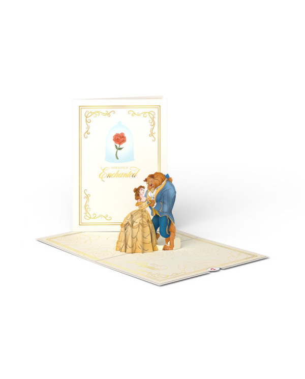 Carte popup Disney La Belle et la Bête - Enchanted Love