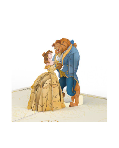 Carte popup Disney La Belle et la Bête - Enchanted Love