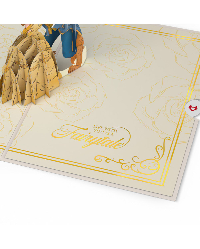 Carte popup Disney La Belle et la Bête - Enchanted Love