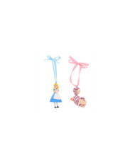 Set de 2 suspensions - Alice & Chat du Cheshire