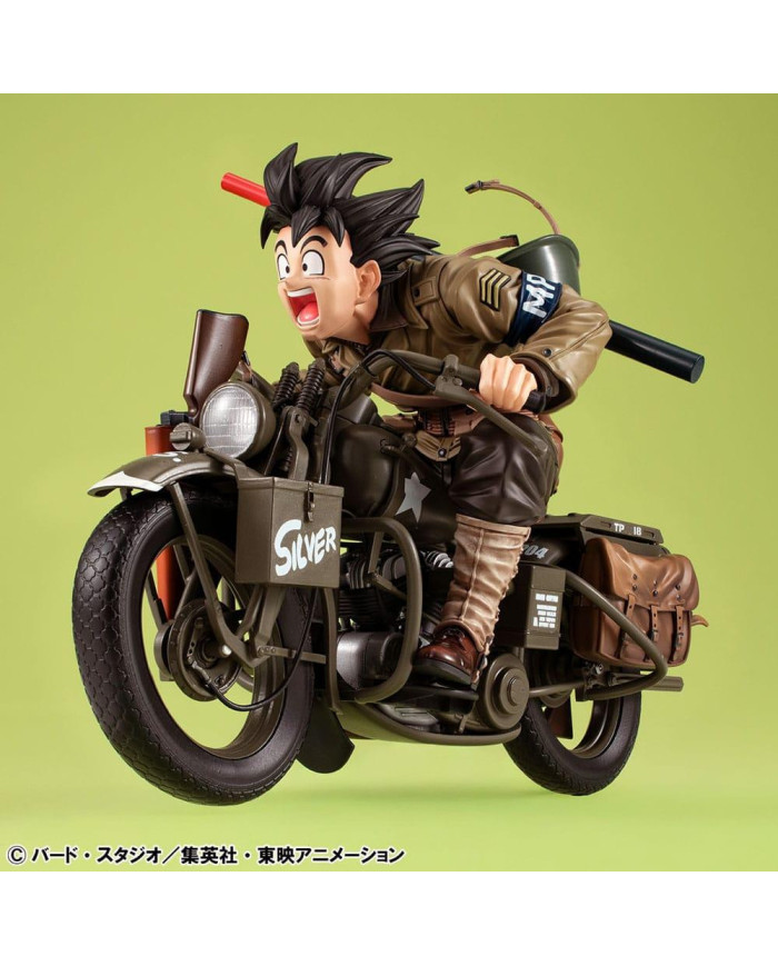 DRAGON BALL Z - Son Goku & Moto - Statuette Desktop Real McCoy 18cm