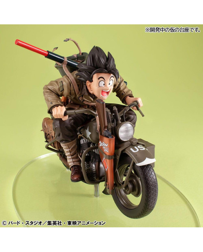 DRAGON BALL Z - Son Goku & Moto - Statuette Desktop Real McCoy 18cm