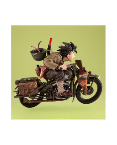 DRAGON BALL Z - Son Goku & Moto - Statuette Desktop Real McCoy 18cm