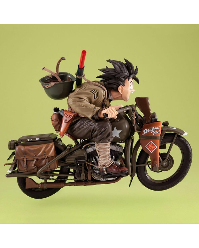 DRAGON BALL Z - Son Goku & Moto - Statuette Desktop Real McCoy 18cm