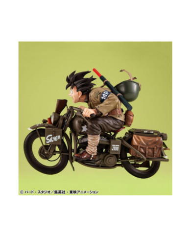 DRAGON BALL Z - Son Goku & Moto - Statuette Desktop Real McCoy 18cm