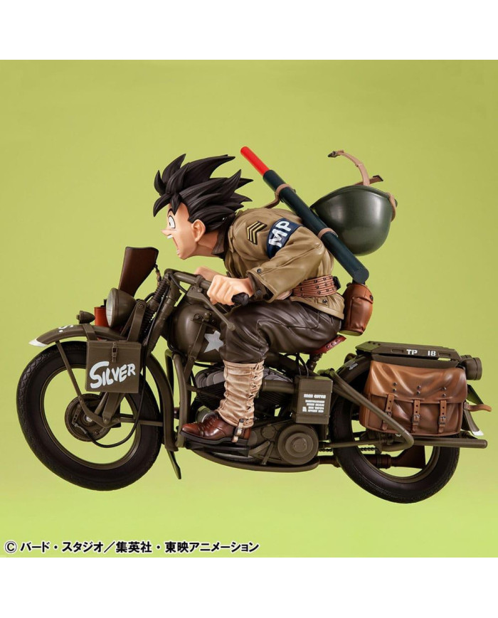 DRAGON BALL Z - Son Goku & Moto - Statuette Desktop Real McCoy 18cm