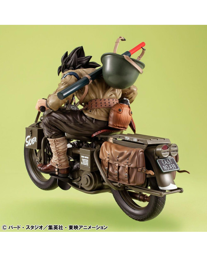 DRAGON BALL Z - Son Goku & Moto - Statuette Desktop Real McCoy 18cm