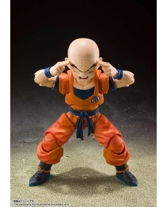 DRAGON BALL Z -Krillin "Earth Strong Man" -Figurine S.H. Figuarts 13cm
