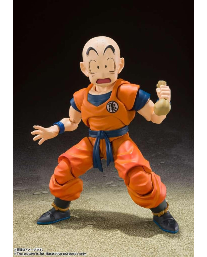 DRAGON BALL Z -Krillin "Earth Strong Man" -Figurine S.H. Figuarts 13cm