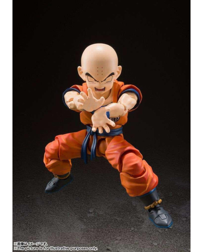 DRAGON BALL Z -Krillin "Earth Strong Man" -Figurine S.H. Figuarts 13cm