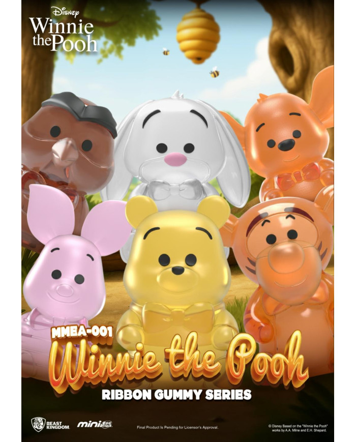 WINNIE L'OURSON - Ribbon Gummy Series -Set 24 Figurine Blind Box 3.5cm