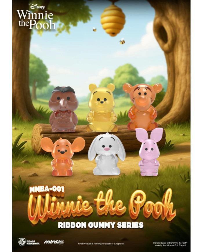 WINNIE L'OURSON - Ribbon Gummy Series -Set 24 Figurine Blind Box 3.5cm