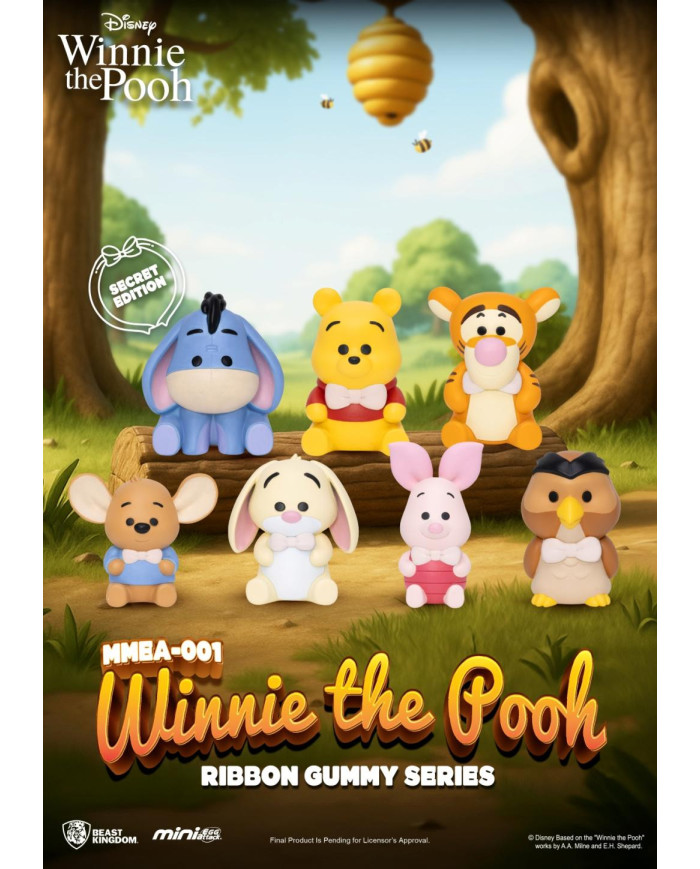 WINNIE L'OURSON - Ribbon Gummy Series -Set 24 Figurine Blind Box 3.5cm