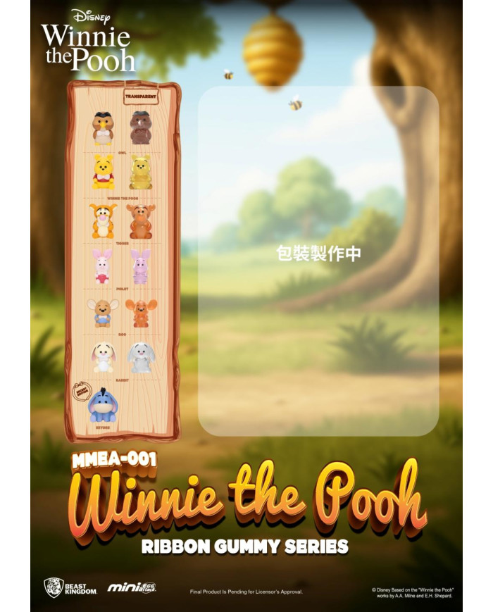 WINNIE L'OURSON - Ribbon Gummy Series -Set 24 Figurine Blind Box 3.5cm