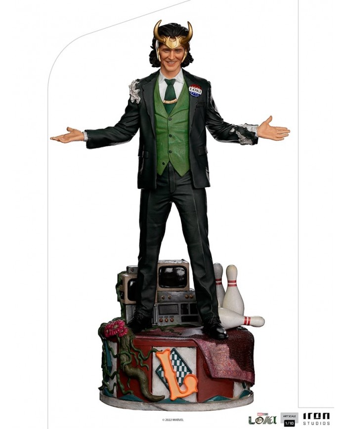 Statuette Iron Studios - Marvel - Loki President Variant Art Scale