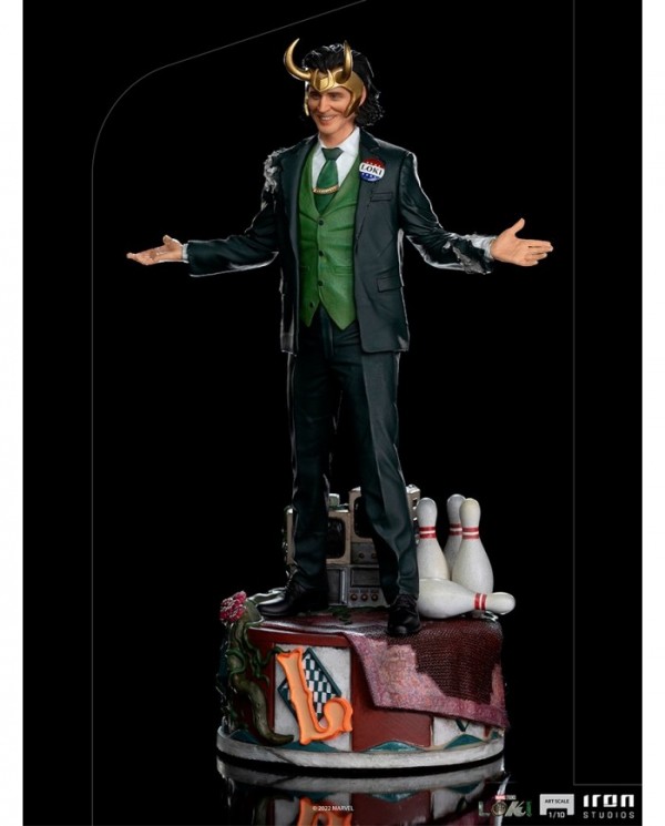 Statuette Iron Studios - Marvel - Loki President Variant Art Scale