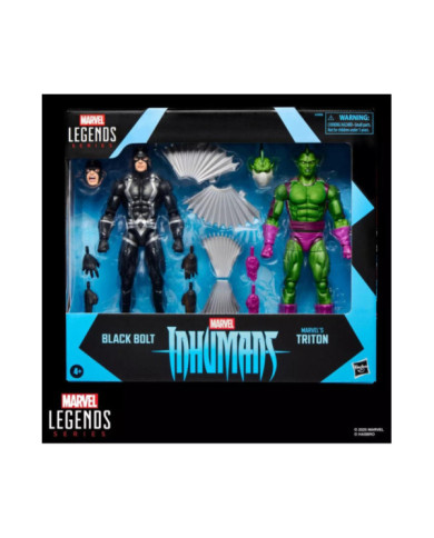 MARVEL - Inhumans Black Bolt & Triton - Figurine Legend Series 15cm
