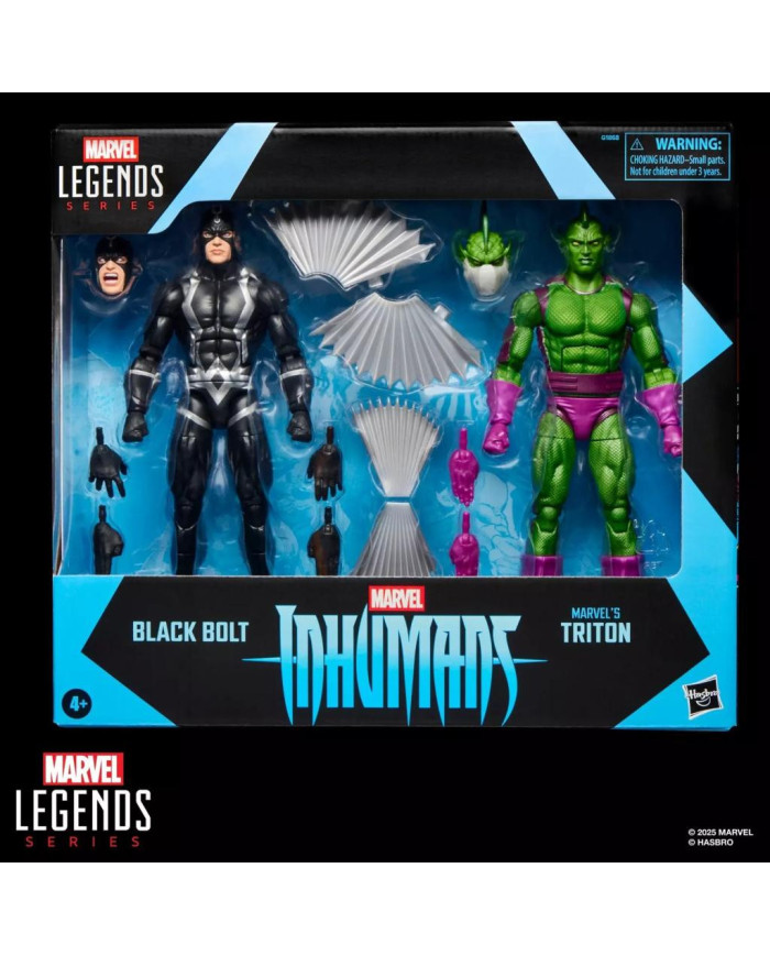 MARVEL - Inhumans Black Bolt & Triton - Figurine Legend Series 15cm