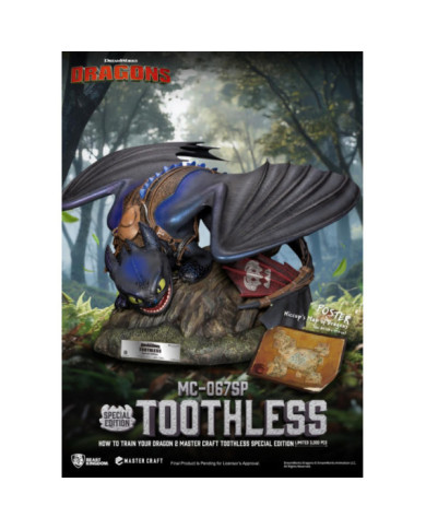 DRAGON 2 - Krokmou - Statuette Master Craft 38cm