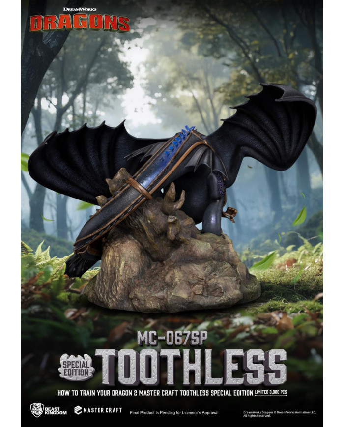 DRAGON 2 - Krokmou - Statuette Master Craft 38cm