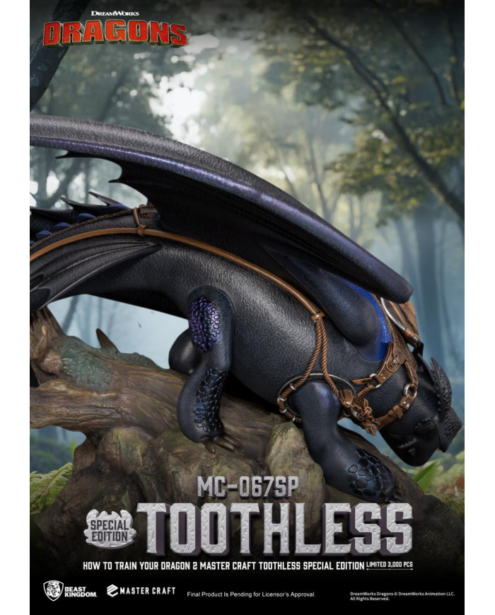 DRAGON 2 - Krokmou - Statuette Master Craft 38cm