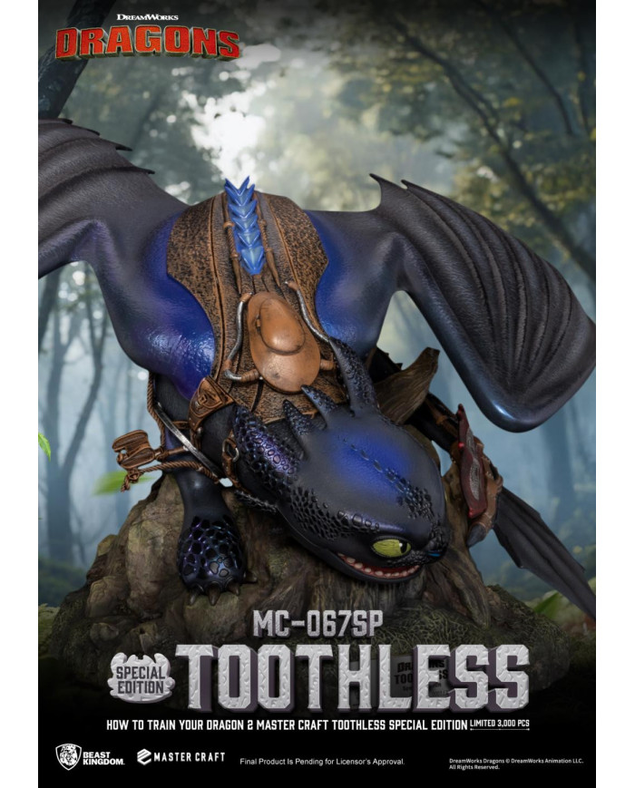 DRAGON 2 - Krokmou - Statuette Master Craft 38cm