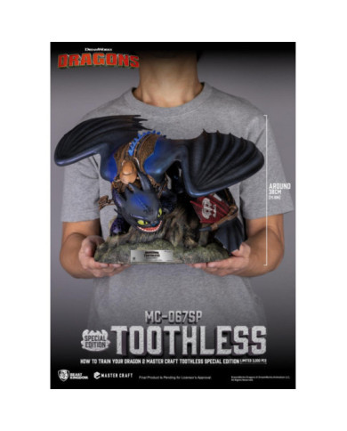 DRAGON 2 - Krokmou - Statuette Master Craft 38cm