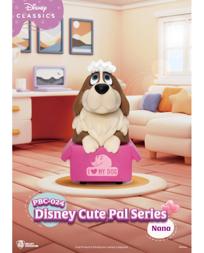 DISNEY - Cute Pal Pull Black Car - Set 6 Fig. Blind Box 5cm